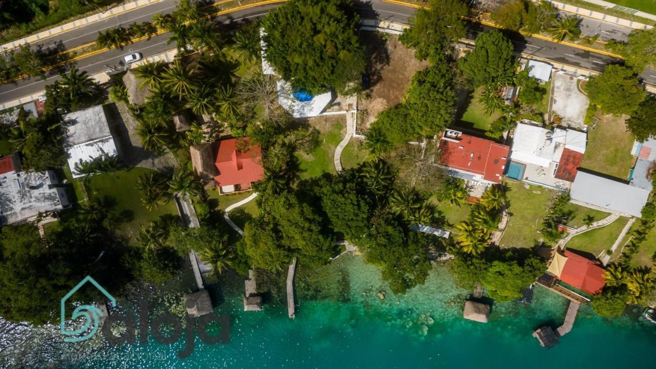 Villa Xtohil With Private Access To The Magic 7 Colors Lagoon باكالار المظهر الخارجي الصورة