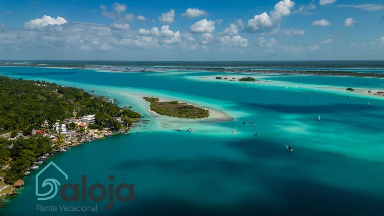 Villa Xtohil With Private Access To The Magic 7 Colors Lagoon باكالار المظهر الخارجي الصورة