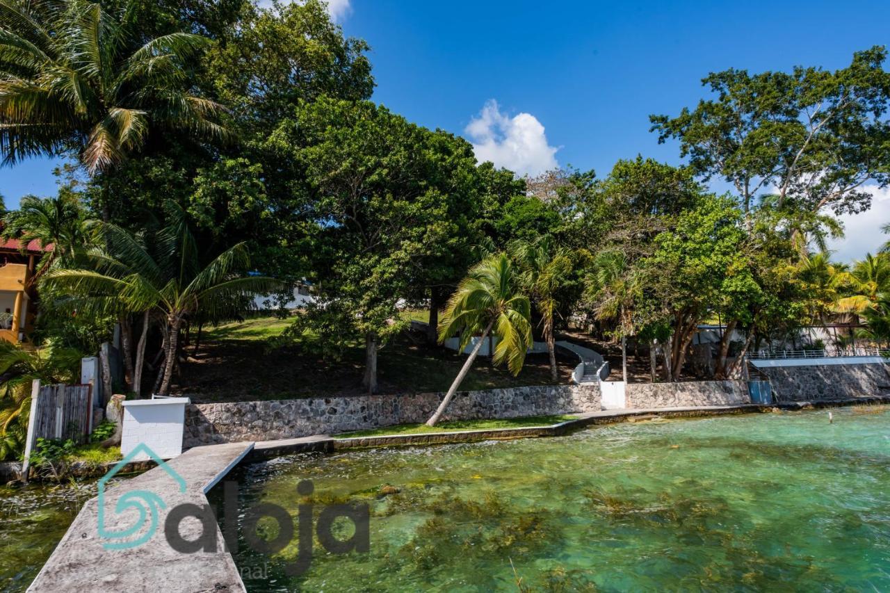 Villa Xtohil With Private Access To The Magic 7 Colors Lagoon باكالار المظهر الخارجي الصورة