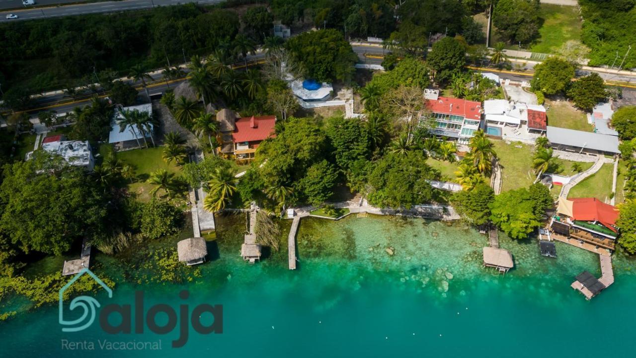 Villa Xtohil With Private Access To The Magic 7 Colors Lagoon باكالار المظهر الخارجي الصورة