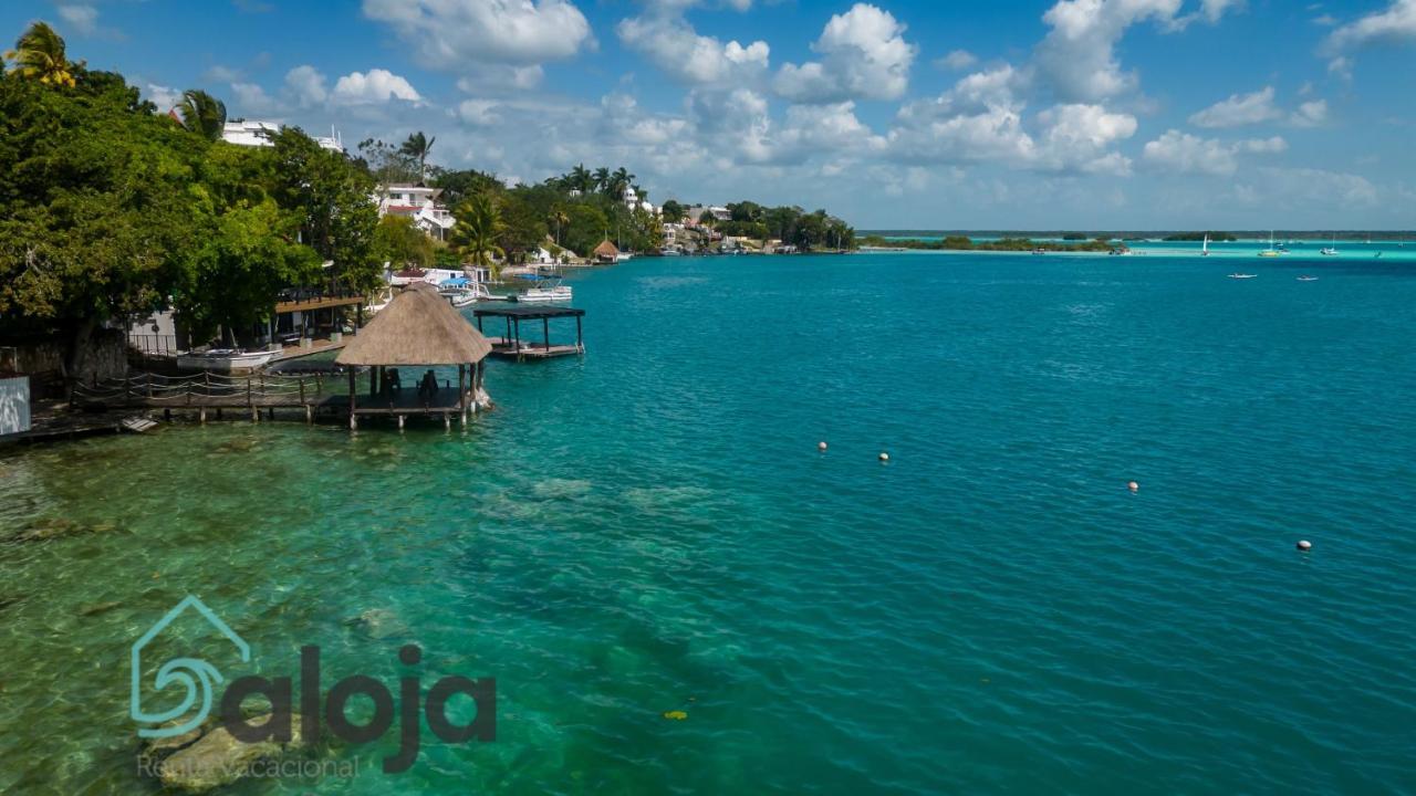 Villa Xtohil With Private Access To The Magic 7 Colors Lagoon باكالار المظهر الخارجي الصورة