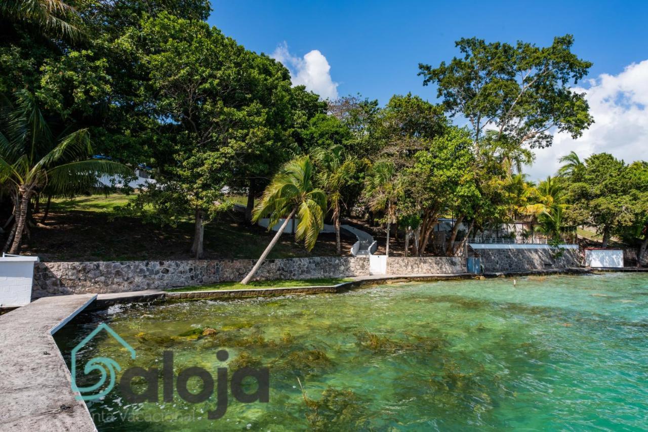 Villa Xtohil With Private Access To The Magic 7 Colors Lagoon باكالار المظهر الخارجي الصورة