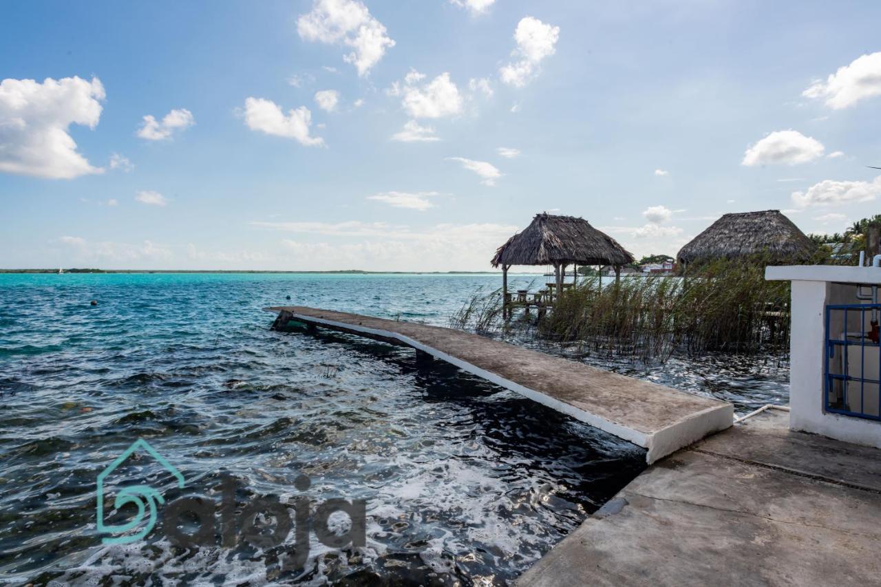 Villa Xtohil With Private Access To The Magic 7 Colors Lagoon باكالار المظهر الخارجي الصورة
