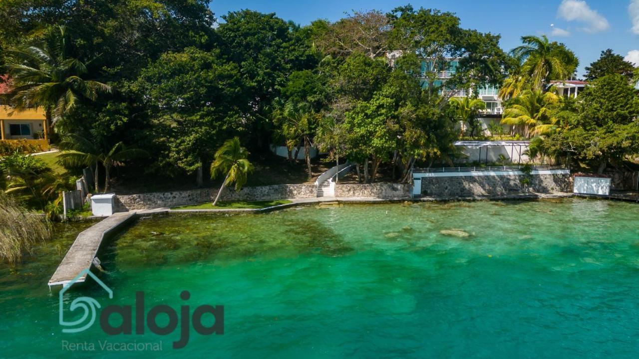 Villa Xtohil With Private Access To The Magic 7 Colors Lagoon باكالار المظهر الخارجي الصورة