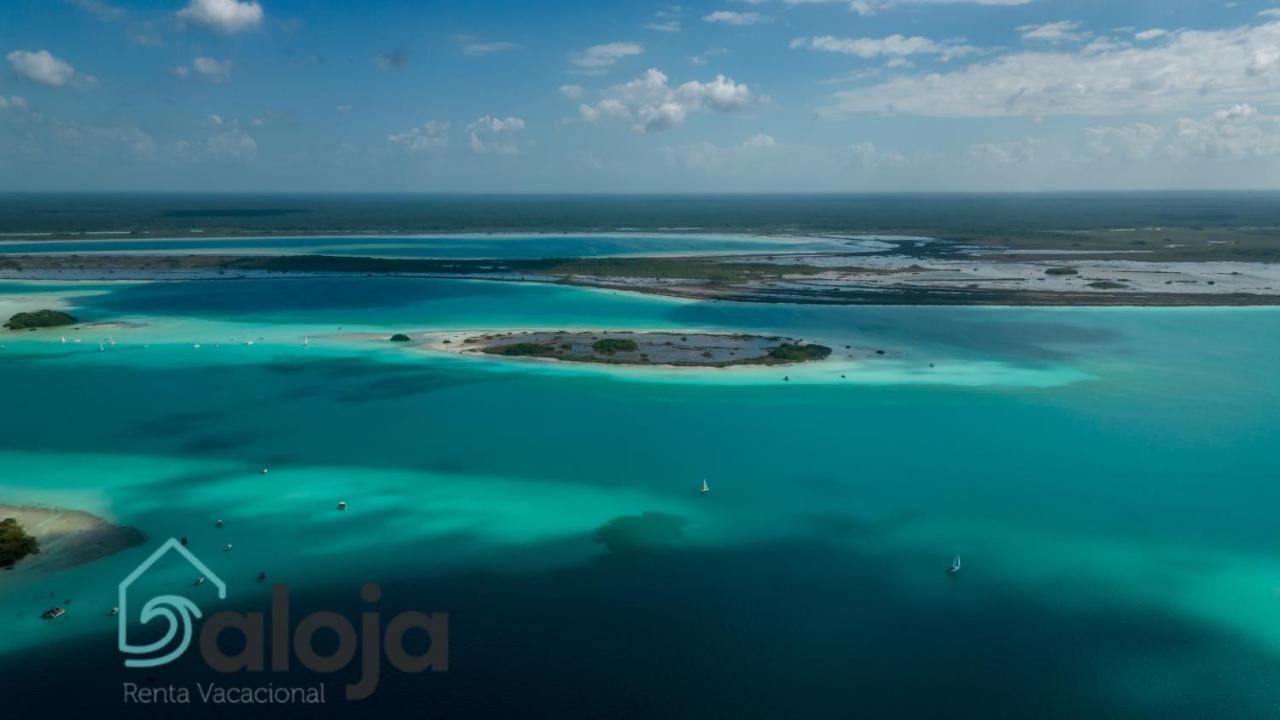 Villa Xtohil With Private Access To The Magic 7 Colors Lagoon باكالار المظهر الخارجي الصورة